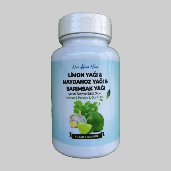 Limon Yağı Maydanoz Yağı Sarımsak Yağı 60 Kapsül